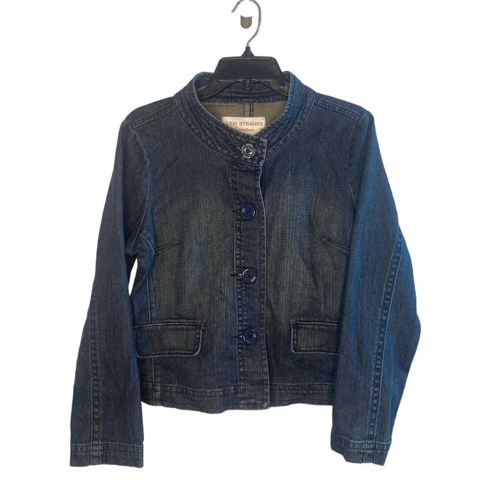 Levi Strauss Signature women's button up Denim jean jacket Size Large